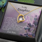 To My Daughter Love Mom, Forever Necklace