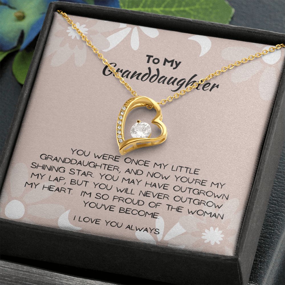 Gift for Granddaughter, Heart Necklace