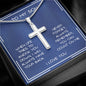 To My Son, Stainless Steal Cross Necklace