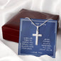 To My Son, Stainless Steal Cross Necklace