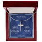 To My Son, Stainless Steal Cross Necklace