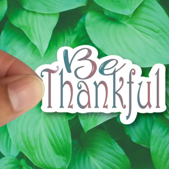 be thankful sticker