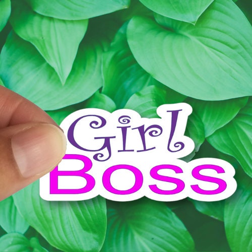 Girl Boss, Waterproof Vinyl Sticker Decal