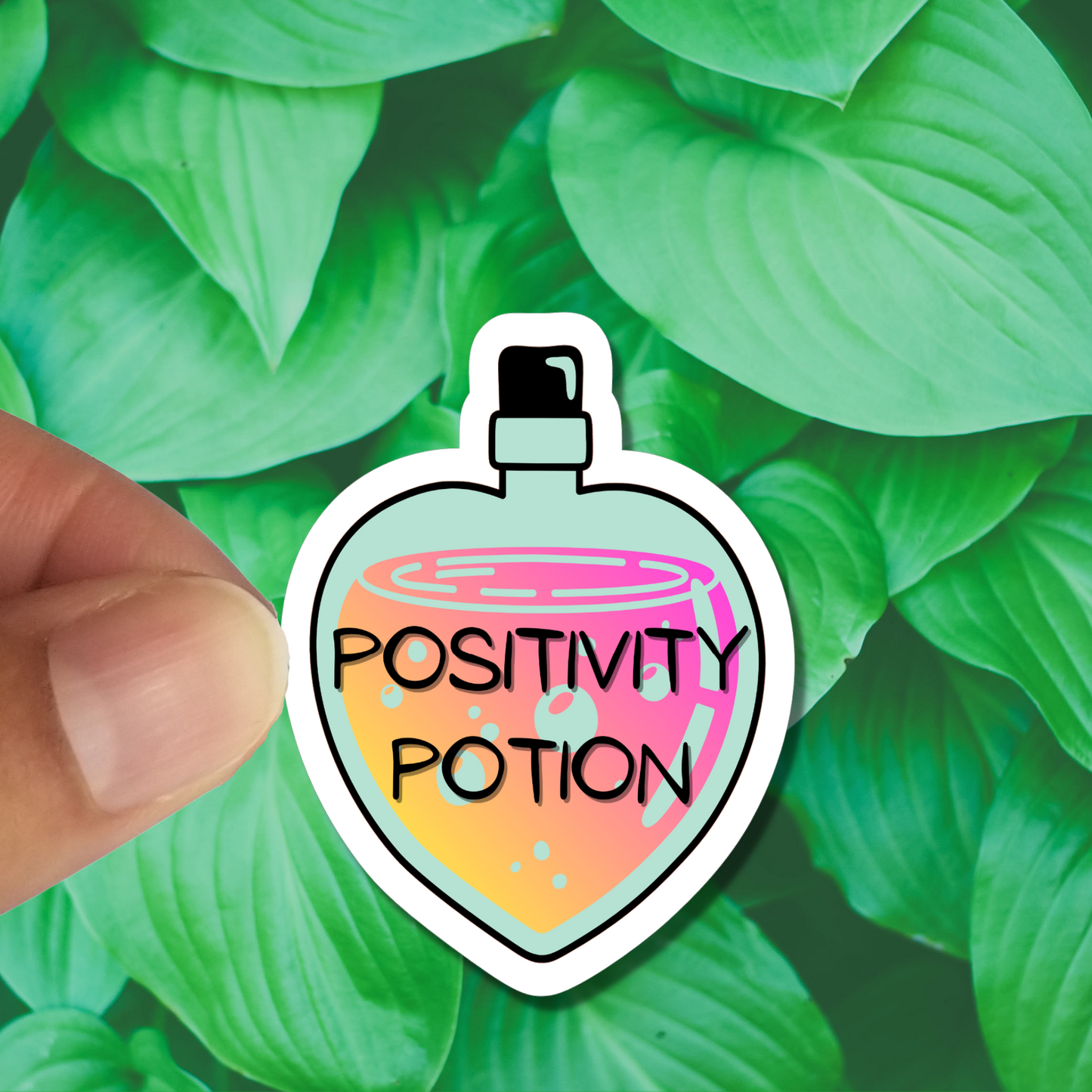 Positivity Potion Motivational Halloween Sticker