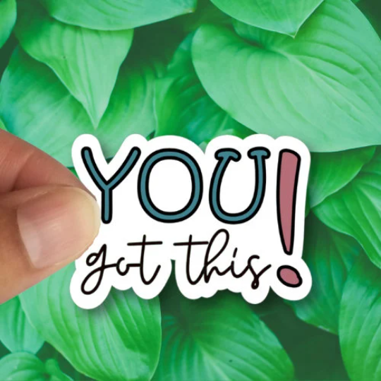 you got this sticker, waterproof vinyl sticker