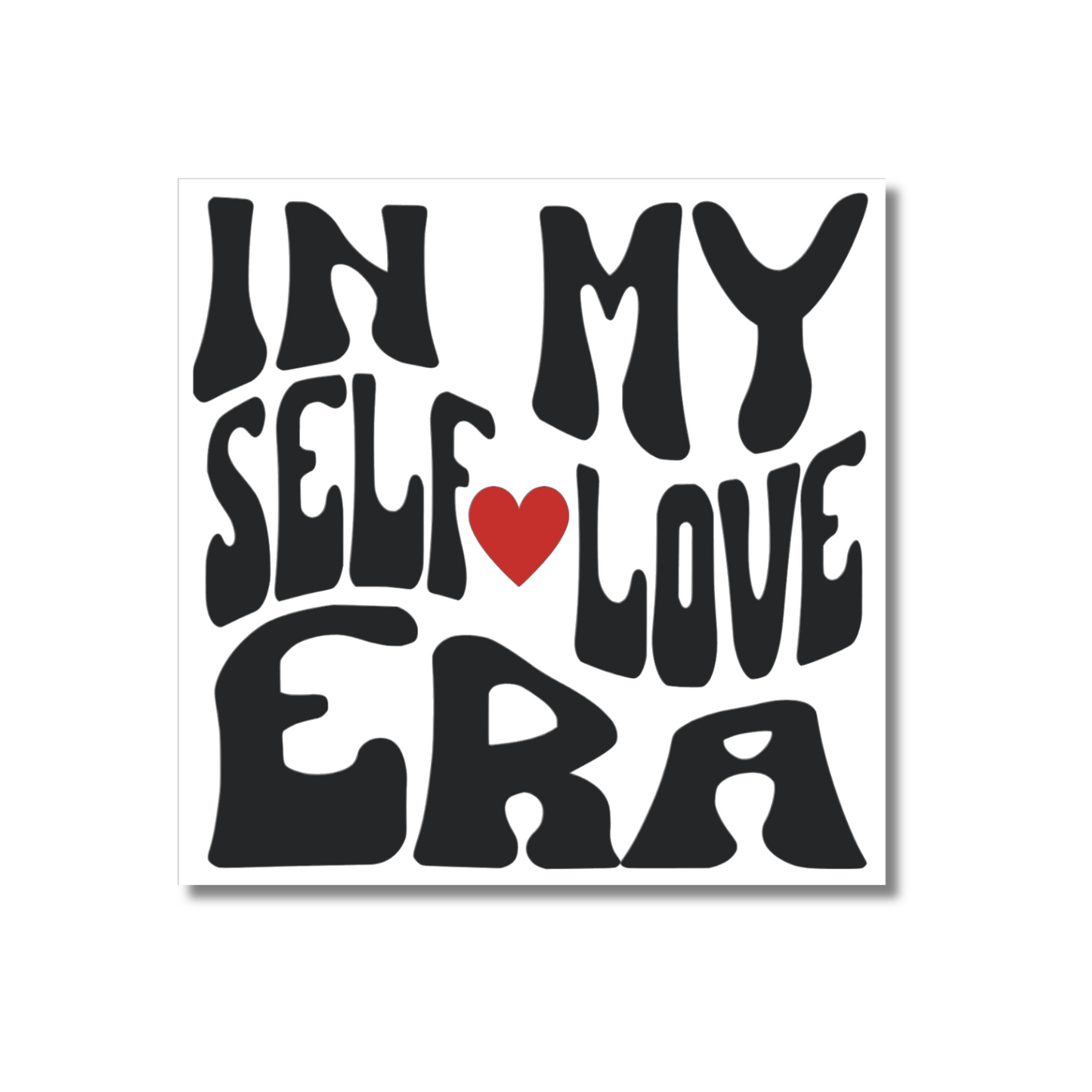 Living My Self-Love Era Sticker - Inspirational Die Cut Waterproof Sticker