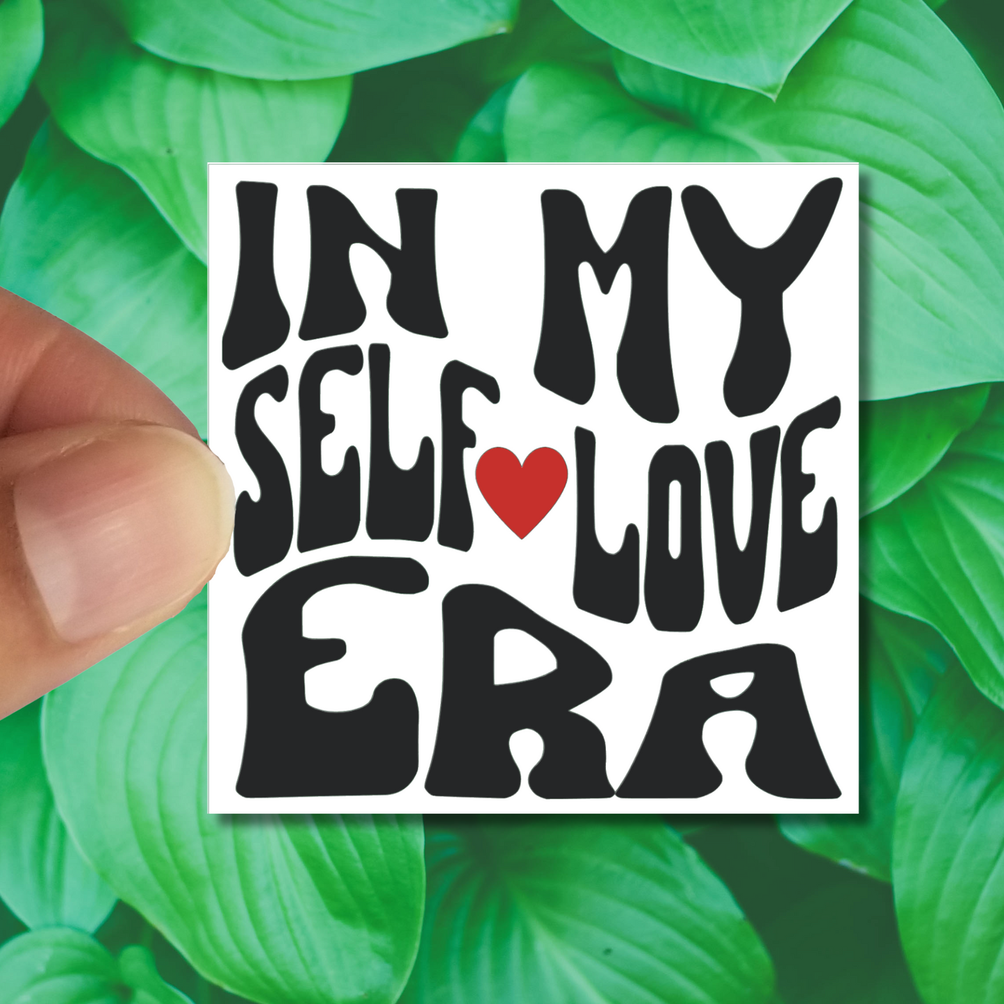 Living My Self-Love Era Sticker - Inspirational Die Cut Waterproof Sticker