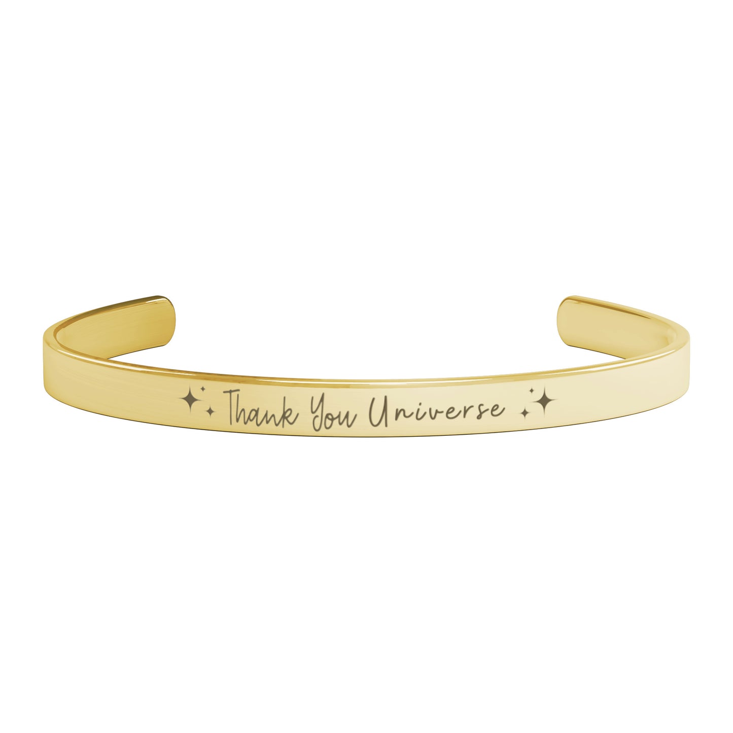 thank you universe gold bracelet