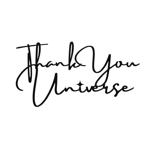 Thank You Universe Metal Wall Art