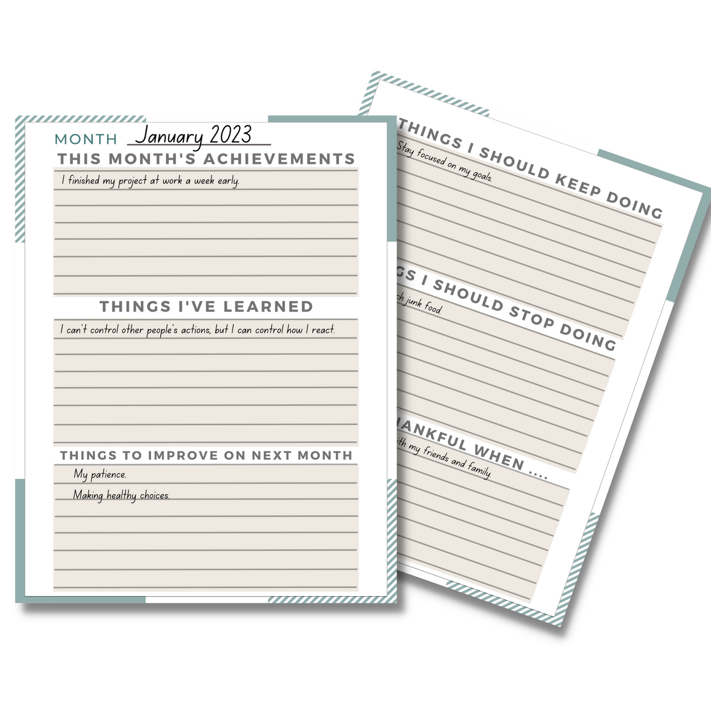 monthly and weekly planner