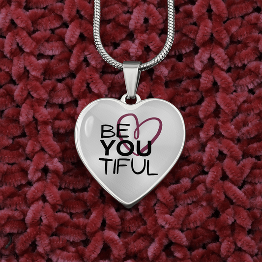 BeYouTiful Heart Pendant Necklace - silver