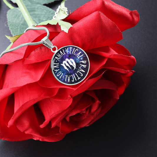 Virgo Circle Pendant Necklace