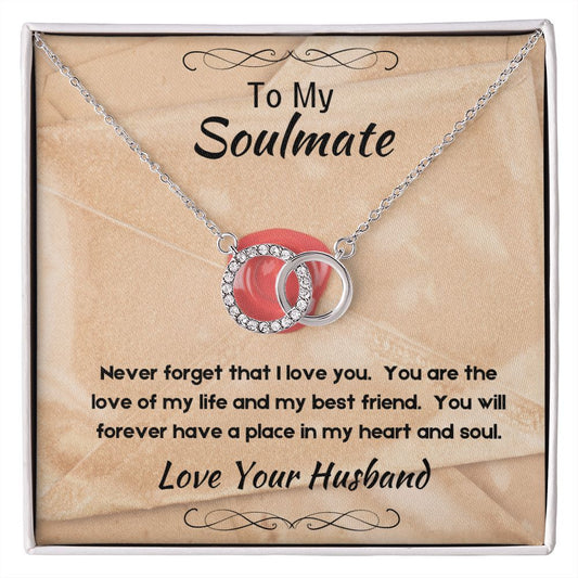 To My Soulmate Necklace Gift for Wife