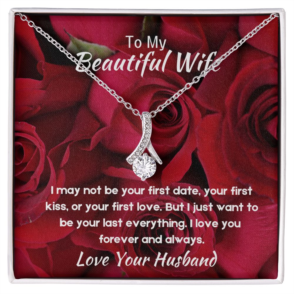 To My Beautiful Wife Necklace Gift