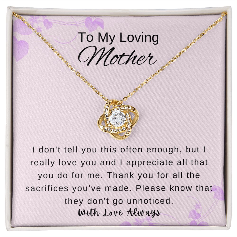 Mother's Day Necklace from Son/Daughter