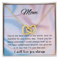 Mother's Day Necklace for Mom, Gift from Son/Daughter