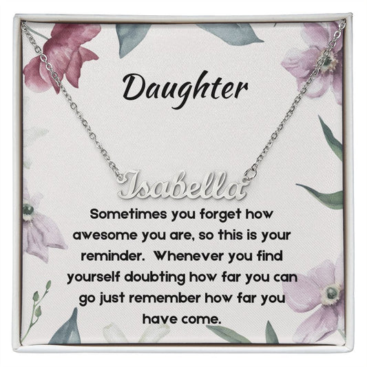 Custom Name Necklace for Daughter