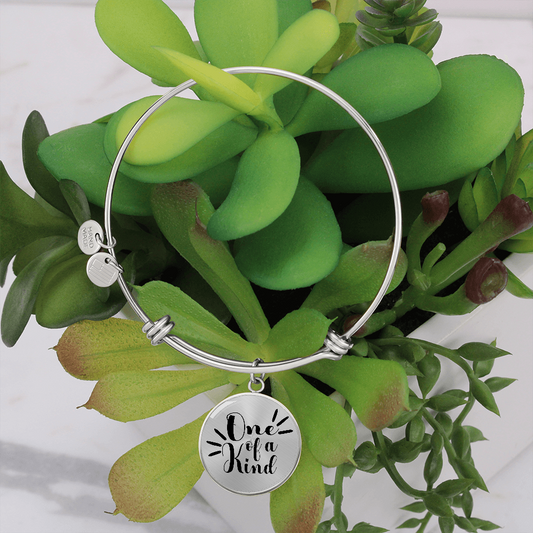 one of a kind quote bracelet - silver