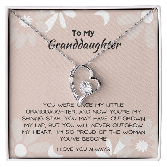 Gift for Granddaughter, Heart Necklace