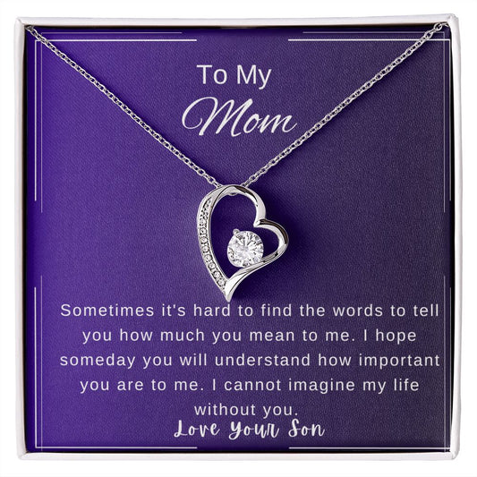 Mother's Day Necklace from Son
