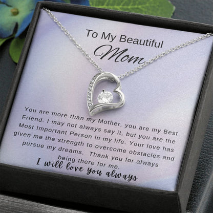 Mothers Day Gift from Daughter - Mother Daughter Necklace, Gifts for Mom, Mom Necklace 18K Yellow Gold Finish / Standard Box