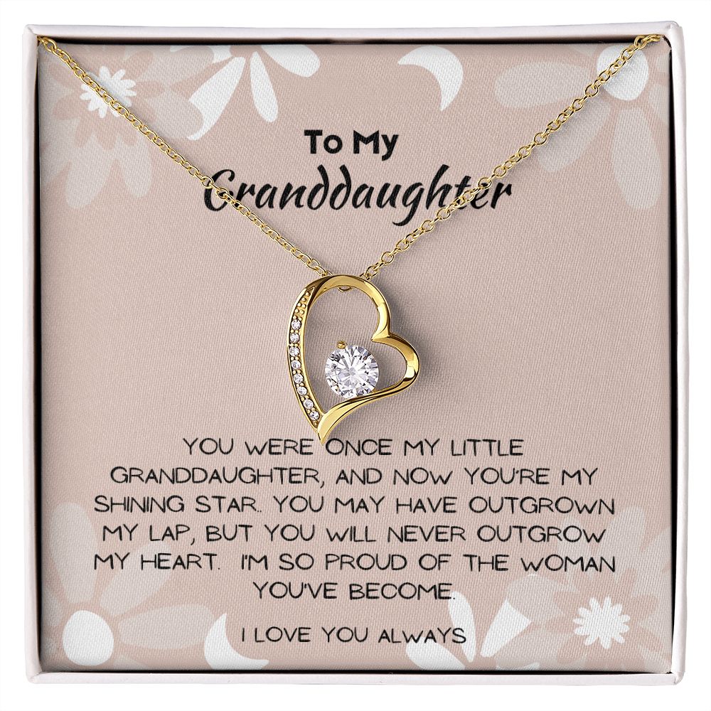 Gift for Granddaughter, Heart Necklace
