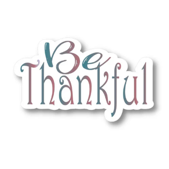 be thankful sticker