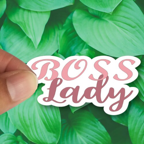 Boss Lady, Waterproof Vinyl Sticker Decal