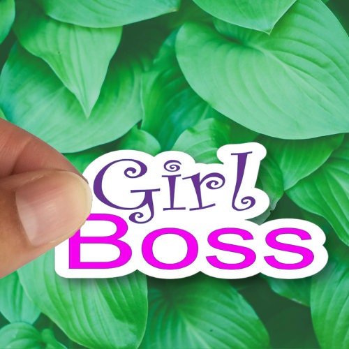 Girl Boss, Waterproof Vinyl Sticker Decal