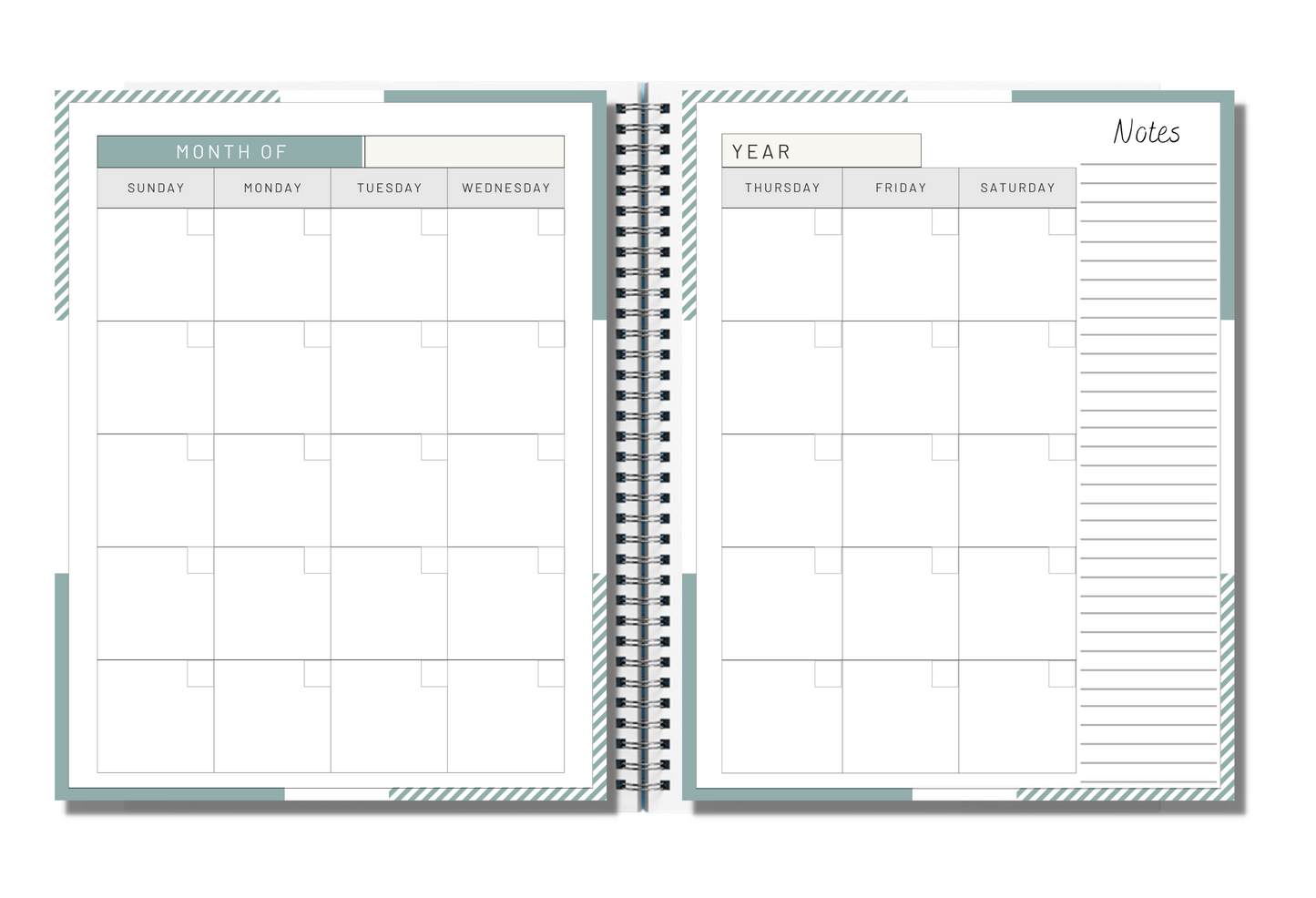 monthly and weekly planner